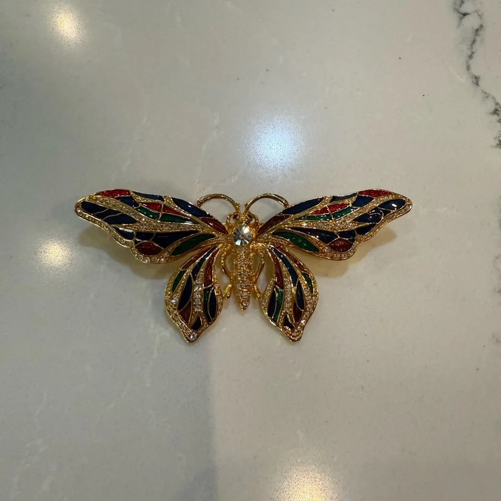 Camrose & Kross Vintage 90’s Jackie Kennedy Butterfly Brooch